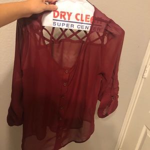 Maroon blouse